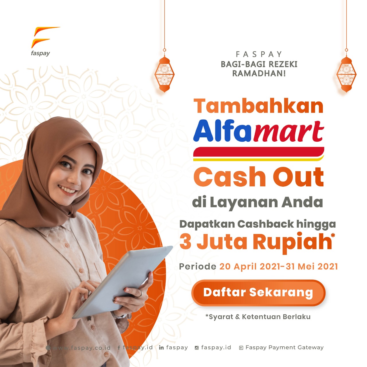 Faspay Bagi-Bagi Rezeki Ramadhan Bisnis Makin Berkah dengan Alfamart Cash Out