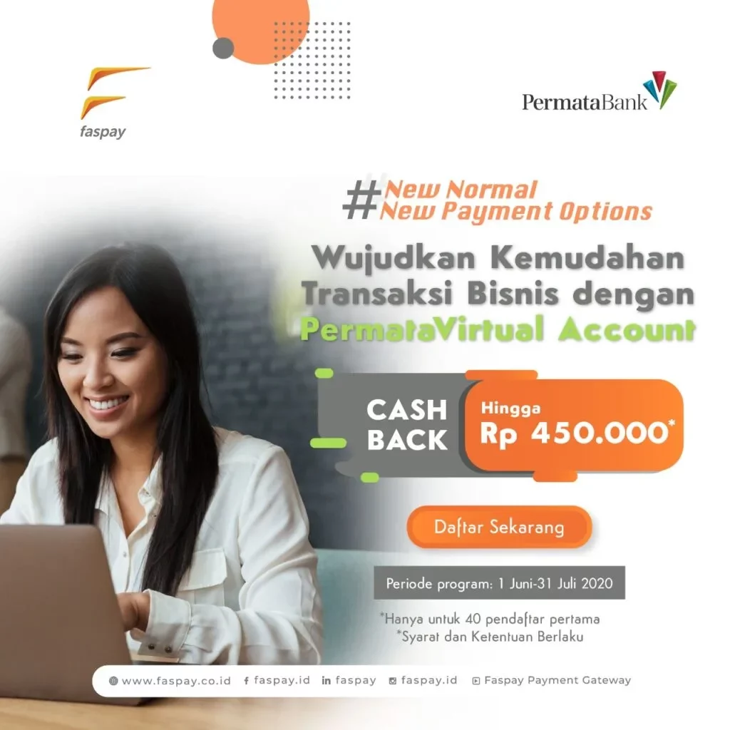 Aktifkan Channel Pembayaran PermataVirtual Account dan Dapatkan Cashback hingga Rp 450.000!